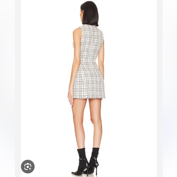 Alice & Olivia Jordy double breasted tweed tuxedo dress - Picture 8 of 14